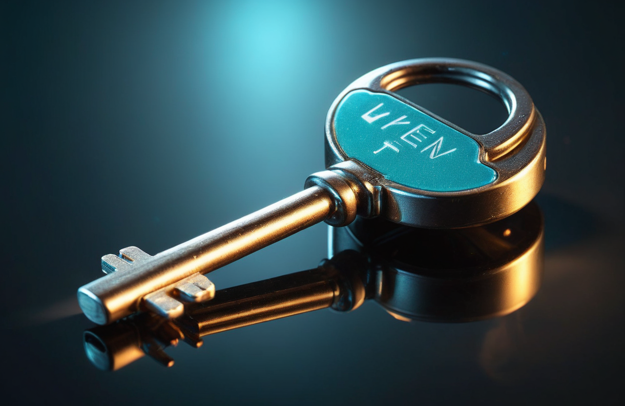 An illustration representing secure access and authentication layers.